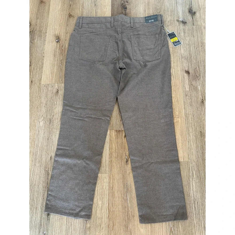 Daniel Cremieux Signature Collection 100% Cotton Pants Mens 36x30 Brown NWT